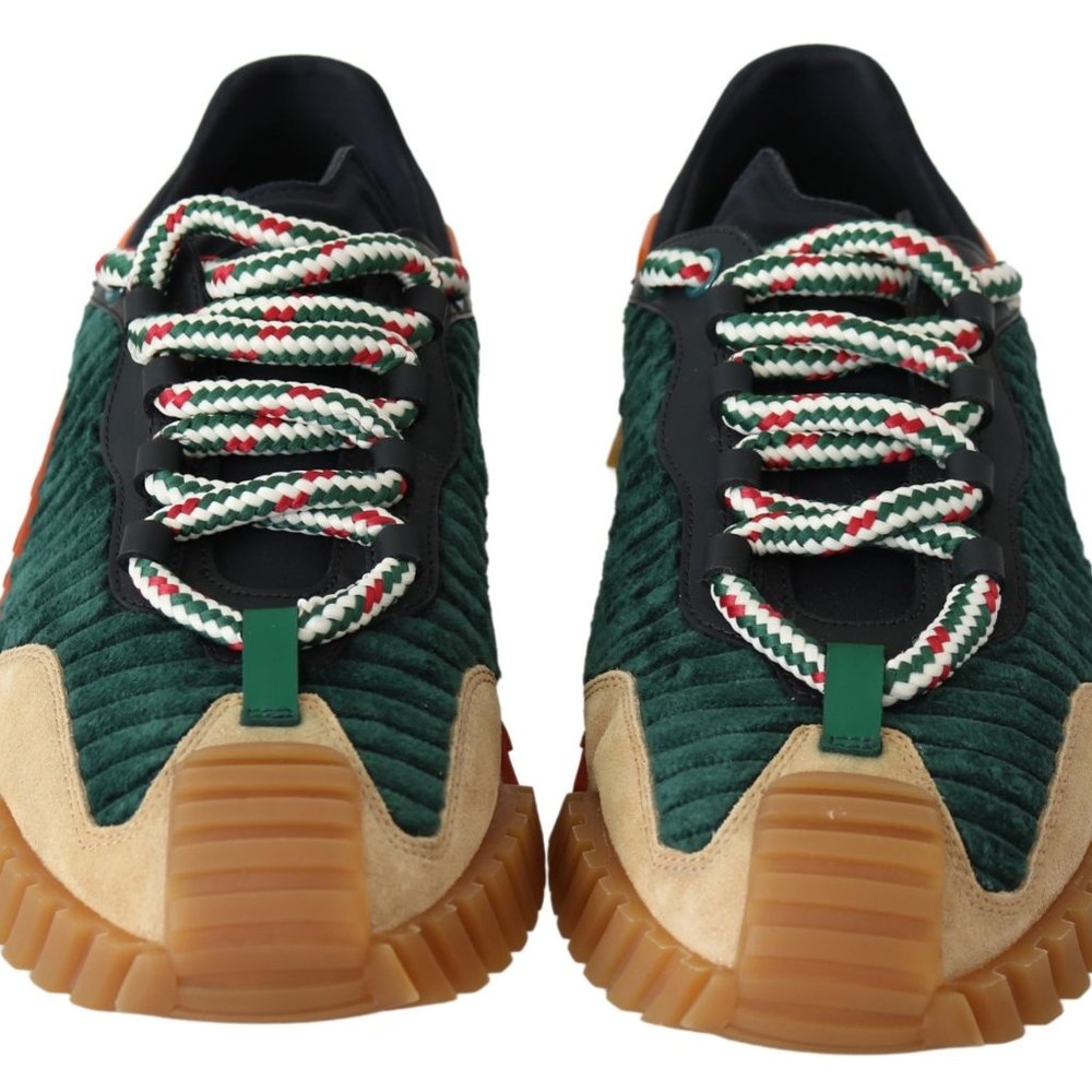DOLCE & GABBANA ,9.5US,  black,orange,green